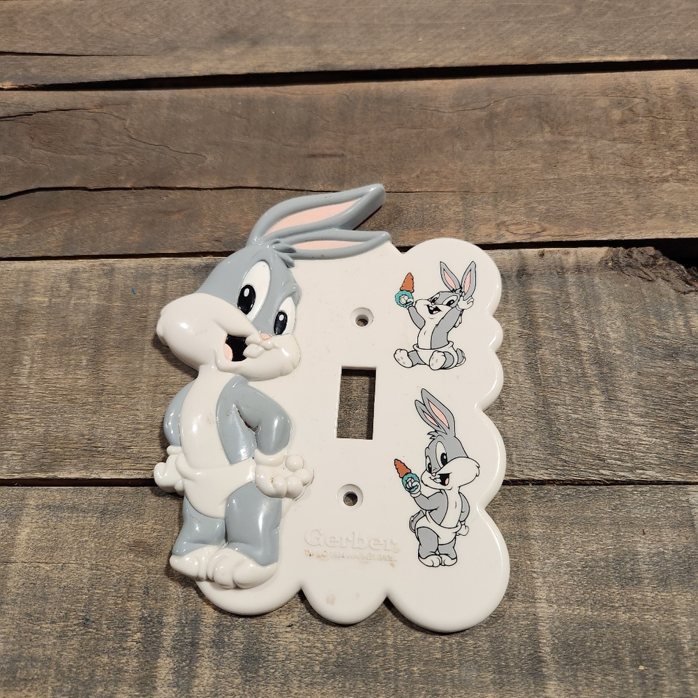 1994 Baby Bugs Bunny Gerber Light Switch Plate